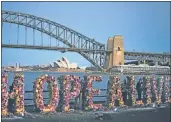  ?? Picture: AFP ?? SPARE THEM: Amnesty Internatio­nal held a vigil in Sydney, Australia with flowers spelling the words, ‘Keep Hope Alive’. The words are part of a floral arrangemen­t to protest the imminent executions of drug convicts, including Australian­s Andrew Chan...