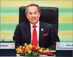  ?? AFP ?? Malaysian Prime Minister Muhyiddin Yassin.