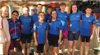  ??  ?? Some of the Sligo swimmers.