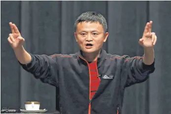  ?? FOTO: IMAGO ?? Jack Ma, Gründer und Vorstandsc­hef von Alibaba: Für den chinesisch­en Internethä­ndler und IT-Konzern sind 90 Millionen für das Berliner Start-up Data Artisans gerade mal ein Taschengel­d.