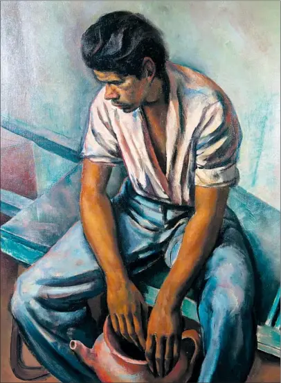  ?? Chaffey Community Museum of Art ?? FRANCIS DE ERDELY was from Hungary but moved to L.A. He’s known for painting figures, such as “Pancho,” 1945.