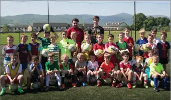  ??  ?? Boys and girl at the Park FC Summer Camp at Christy Leahy Park, Tralee recently
