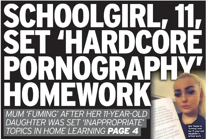 SCHOOLGIRL, 11, SET 'HARDCORE PORNOGRAPHY' HOMEWORK - PressReader