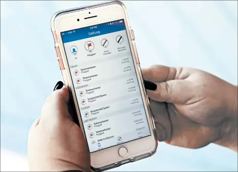  ?? JOHN RAOUX/AP ?? An explosion of robocalls has prompted growing anger among consumers and a moment of bipartisan action in Congress.