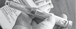  ?? JOHN DAVID MERCER/USA TODAY NETWORK ?? Eli Lilly, maker of pre-filled insulin KwikPen BASAGLAR, and other drug makers say they will reduce the cost of insulin.