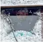  ?? AP ?? An autoricksh­aw driver looks out from the snowcovere­d windshield in during the season’s first snowfall in Srinagar. —