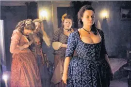  ?? Liam Daniel Hulu ?? “HARLOTS” takes on “world’s oldest profession.” At right, Samantha Morton.