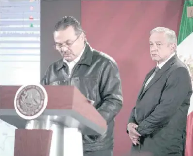  ?? BLOOMBERG ?? Octavio Romero, CEO de Pemex y el presidente mexicano, Andrés Manuel López Obrador.