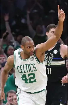  ?? ?? TOUGH TIMING: Al Horford missed Game 1 of the Eastern Conference Finals on Tuesday night after entering COVID protocols for the third time this season.