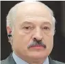  ??  ?? Alexander Lukashenko