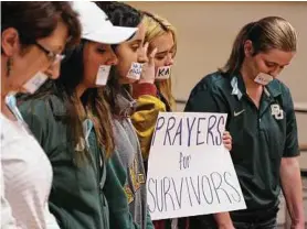  ?? Left: Jason Fochtman / Houston Chronicle; Top: Rod Aydelotte, Waco Tribune Herald ?? As current and former Baylor students showed support for sexual assault victims, Waco police were under scrutiny for their handling of criminal complaints against players.