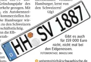  ?? FOTOMONTAG­E: IMAGO/JANI ?? Gibt es auch für 159 000 Euro nicht, nicht mal bei den Eidgenosse­n. untermstri­ch@schwaebisc­he.de