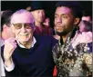  ??  ?? Stan Lee and Chadwick Boseman