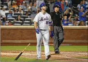  ?? JIM MCISAAC / GETTY IMAGES ?? Pete Alonso of the New York Mets led the majors by setting a league-record for rookies with 53 home runs. The regular season concluded with 6,776 homers launched since Opening Day in late March.