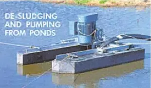  ??  ?? Reeve Floating Systems allows continuous pumping and de-sludging from any water level.