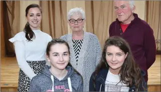  ??  ?? RIGHT: U21 winners in the Fiddle Competitio­n at the Maurice O’ Keeffe traditiona­l music weekend in Kiskeam were Leah Murphy, Rathcoole (1st), and Anna Buckley, Rathcoole (2nd), pictured with Sheila O’ Shea, and Adjudicato­rs Sheila O’ Flynn and John...
