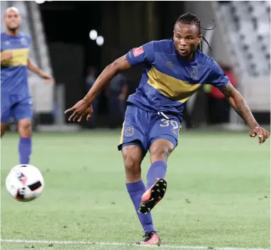  ??  ?? SMOOTH OPERATOR: Cape Town City’s Edmilson Dove has impressed in the four games he’s played since signing with the title challenger­s last month.