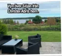  ?? ?? Vyn över Siljan från Christer Abris hem.