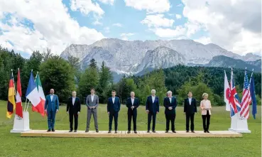  ?? — The New York Times ?? G7 leaders at Schloss Elmau in Krün, Germany, in this file photo.