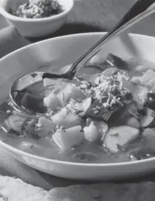  ??  ?? Rustic Vegetable Beet Soup