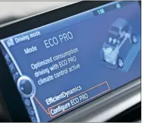  ??  ?? BMW’S ECOPRO electric system helps achieve fuel savings of up to 20%.