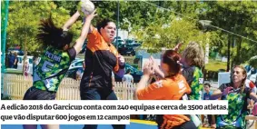  ??  ?? A edição 2018 do Garcicup conta com 240 equipas e cerca de 3500 atletas, que vão disputar 600 jogos em 12 campos