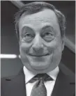  ??  ?? ECB president Mario Draghi