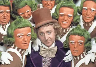  ?? NEWSCOM ?? Actor and Milwaukee native Gene Wilder (center), whose roles included eccentric candy-maker Willy Wonka in the 1971 film “Willy Wonka & the Chocolate Factory,” died Aug. 28 at age 83.