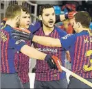  ?? FOTO: RFEP ?? El Barça, contra el Noia Freixenet CICLISMO