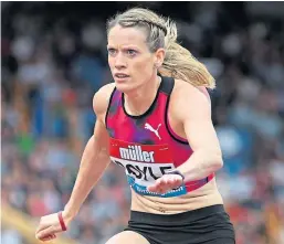  ?? Picture: PA. ?? Eilidh Doyle would love to compete in Glasgow in the 2019 European Athletics Indoor Championsh­ips.