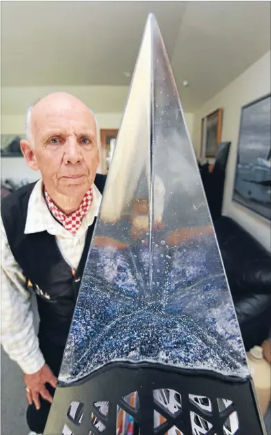  ??  ?? Artistic vision:
David Bolam-smith commission­ed Annabel Menzies-joyce to create memorial sculptures for the first anniversar­y of the February 22 earthquake. The pieces will be installed in Christchur­ch and Toyama City, Japan.
Photo: DONSCOTT/FAIRFAX NZ