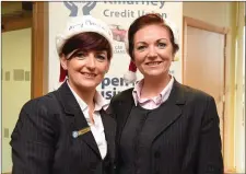  ??  ?? Killarney Credit Union staff Maired Brosnan and Miriam McCarthy wishing all their customers from the Killarney Credit Union, Park Road Branch a very Happy Christmas and New Year.