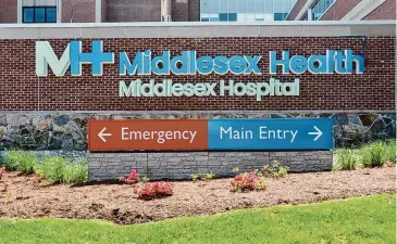 ?? Cassandra Day/Hearst Connecticu­t Media ?? Middlesex Hospital in Middletown. The hospital was one of 11 health care facilities to receive an “A” grade in a newly released patient safety report card.
