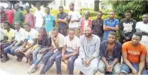  ??  ?? Suspects paraded for various crimes by the police in Plateau State.
