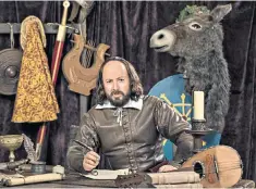  ??  ?? A palpable hit: David Mitchell returned as Shakespear­e in a new series of ‘Upstart Crow’