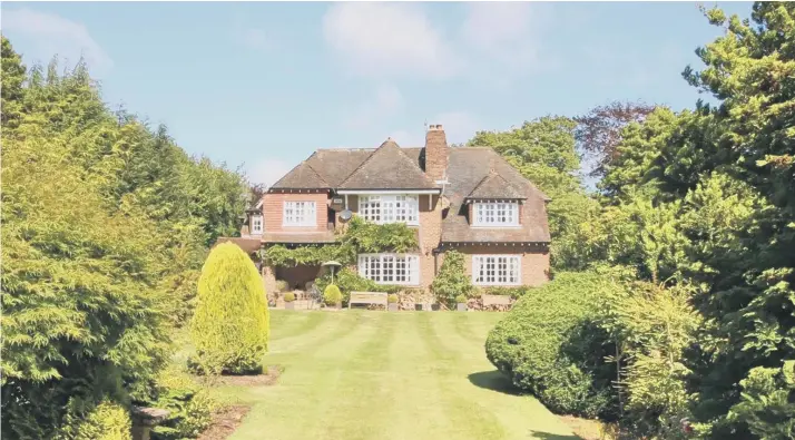  ??  ?? Browngates on South Avenue in Scalby boasts extensive gardens , a kitchen with granite worktops, a spacious, light and airy sitting room and its own woodland.