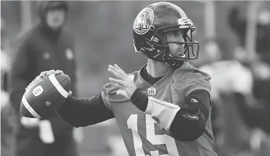  ?? DAVE ABEL ?? Ricky Ray will lead his Toronto Argonauts against the Saskatchew­an Roughrider­s in the East Division final in front of a big crowd at BMO Field in Toronto on Sunday.