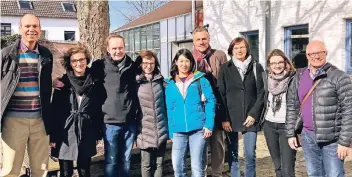  ?? FOTO: NN ?? Die Besucher aus Kanada, Südafrika, Großbritan­nien, Österreich und Belgien in Kleve.