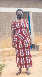  ??  ?? Josephine Mukashyaka, whose husband, Fidel Munyaneza, was shot to death in attacks by gunmen near Rwanda’s southern border with Burundi in 2018, outside her home in Nyabamita, Rwanda.