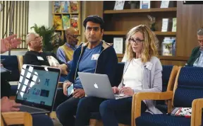  ??  ?? KUMAIL NANJIANI (left) and Holly Hunter in a scene from ‘The Big Sick.’