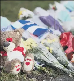  ?? ?? TRIBUTES Left outside the home of Arthur Labinjo-Hughes