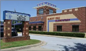  ?? (Arkansas Democrat-Gazette/Thomas Saccente) ?? Albert Pike Elementary School is shown earlier this month in Fort Smith.