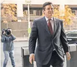  ?? SHAWN THEW/ EUROPEAN PRESSPHOTO AGENCY ?? Former Trump campaign manager Paul Manafort arrives for a bond hearing Monday in Washington.