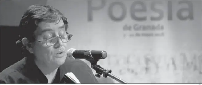  ?? G. H. ?? García Montero en una pasada edición del Festival Internacio­nal de Poesía de Granada.