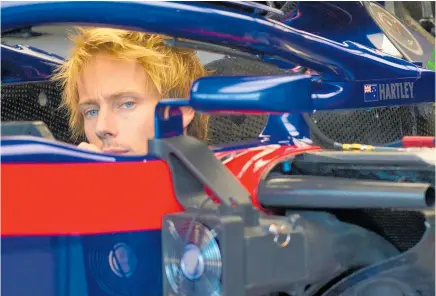  ?? Photo / Photosport ?? While rumours still fly that Brendon Hartley’s seat is up for grabs, the 28-year-old insists he has improved as a driver this year.