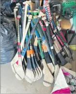  ?? ?? Le Chéile: A selection of some of the sports equipment donated to Le Chéile Africa.