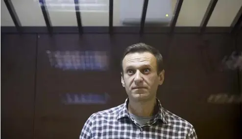  ?? ?? Russian opposition leader Alexei Navalny, who died in prison on Friday