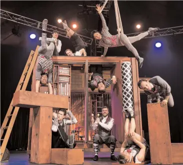  ??  ?? Phenomenal acrobatics, spectacula­r aerials, live music and physical comedy will be on offer when Circus Oz presents “Precarious” in Warragul on Friday, May 10.
