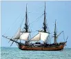  ??  ?? The HM Bark Endeavour replica will return to New Zealand to take part in the Tuia 250 events.