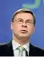  ??  ?? Ue Valdis Dombrovski­s, 48 anni, vicepresid­ente della Commission­e